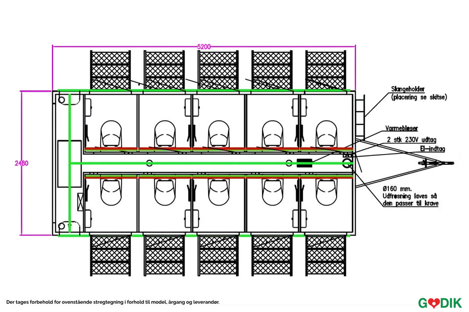 Vacuum toiletvogn med 10 toiletter - Vacuumtoiletter