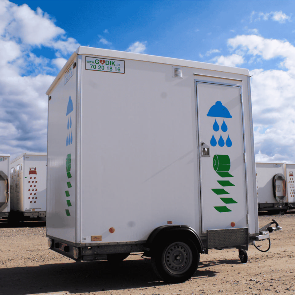 Toiletvogn m/bad (badmobil) - Brugte toilet-, bad- & handicapvogne