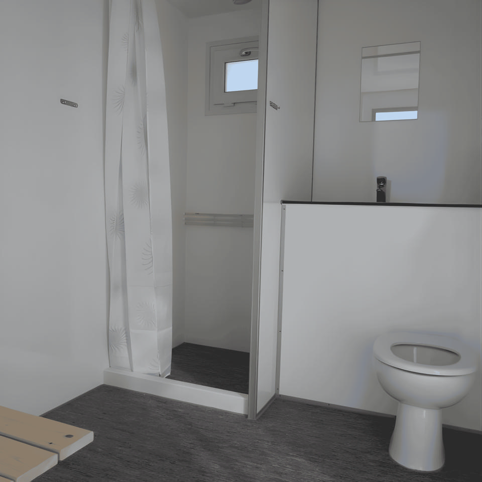 Badevogn med 3 badeværelser - Brugtmarked