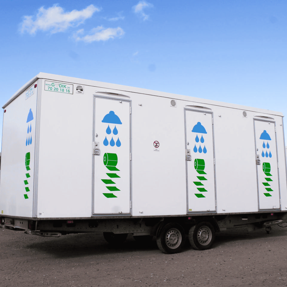 Badevogn med 3 badeværelser - Brugtmarked