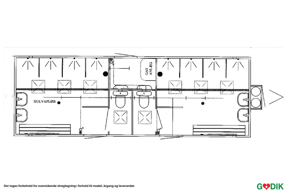 Badevogn m/gasvandvarmer til 8 personer - Brugtmarked