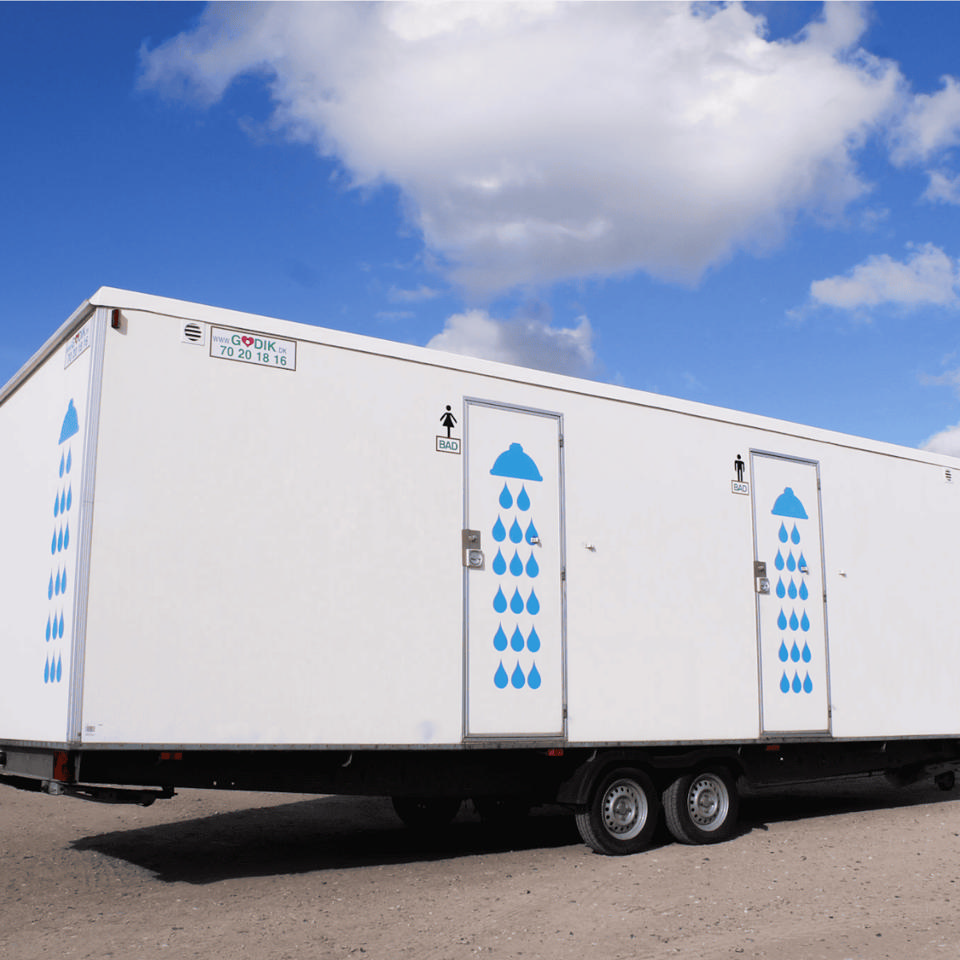 Badevogn m/gasvandvarmer til 8 personer - Brugtmarked