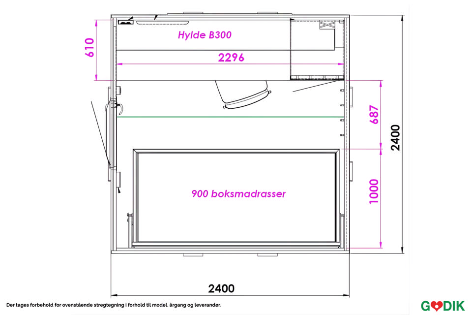Kontor/sovemodul - Billet- og informationsvogne
