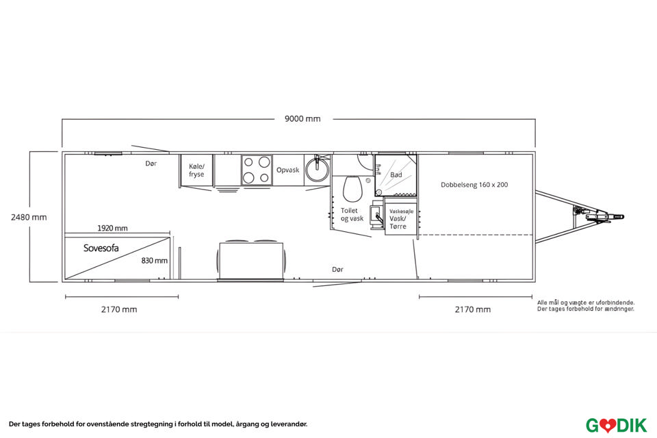 Beboelsesvogn til 4 personer - Beboelsesvogne- og moduler