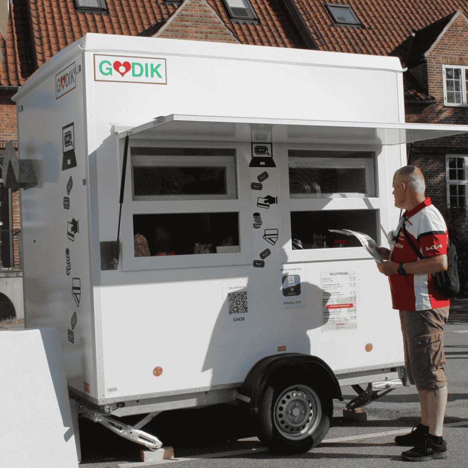 Lille billetvogn - Billet- og informationsvogne