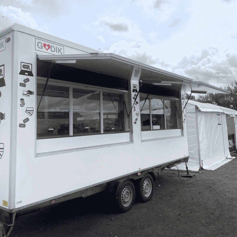 Stor billetvogn - Billet- og informationsvogne