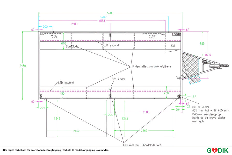 Stor billetvogn - Billet- og informationsvogne