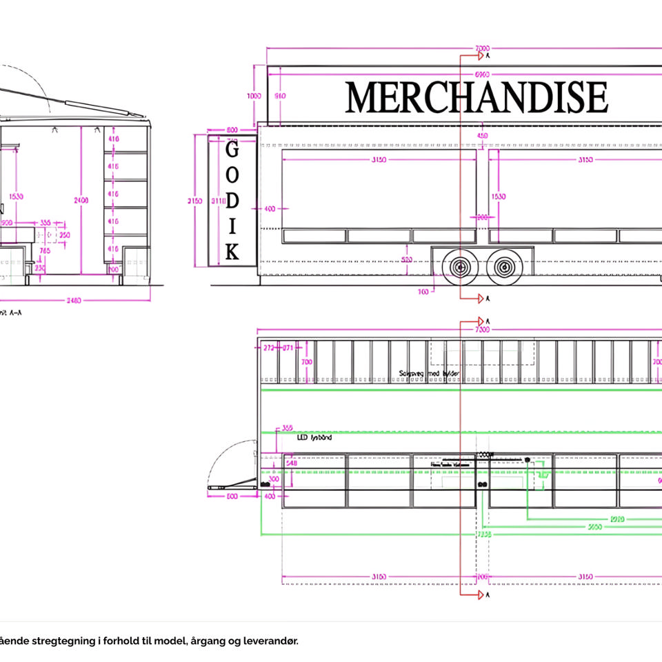 Merchandisevogn - Salgs- og merchandiseboder