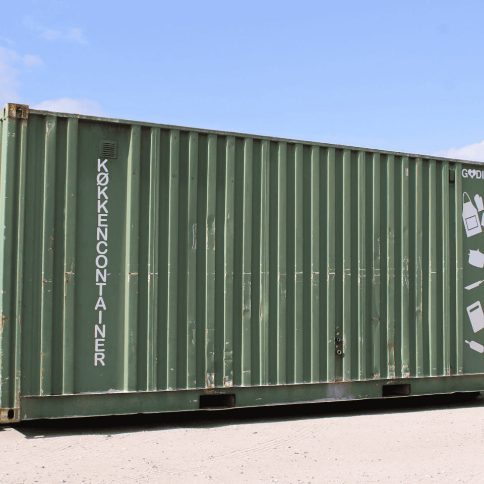 Køkkencontainer m/køl og frys - Køkken- og kantinevogne