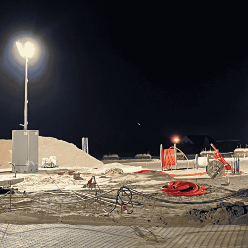 Lystårn 9 meter - Lystårne og arbejdslys