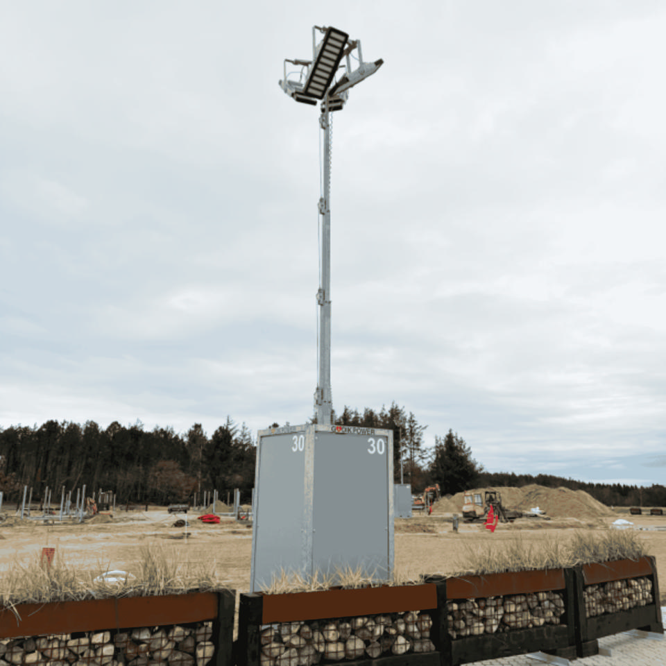 Lystårn 9 meter - Lystårne og arbejdslys