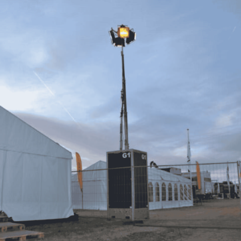 Lystårn 9 meter - Lystårne og arbejdslys